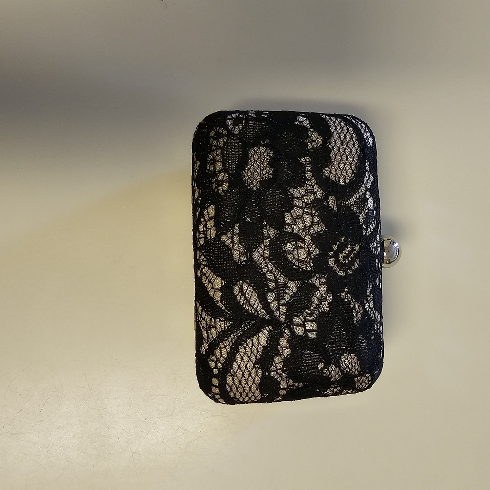 Black Lace Covered Purse